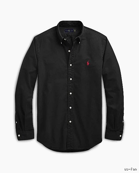 Ralph Lauren Black Button-Down Shirt Weekend Wear