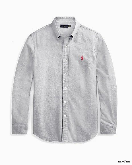 Ralph Lauren Gray Button-Down Shirt Streetwear Look