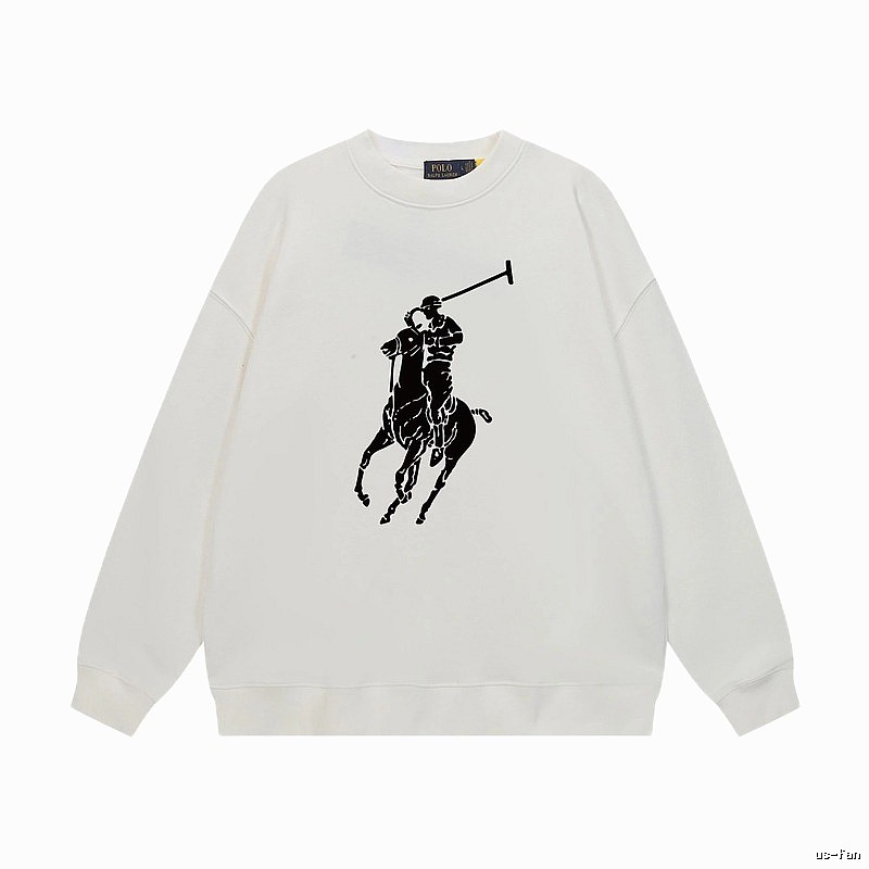 Ralph Lauren Polo Retro Style White Sweatshirt