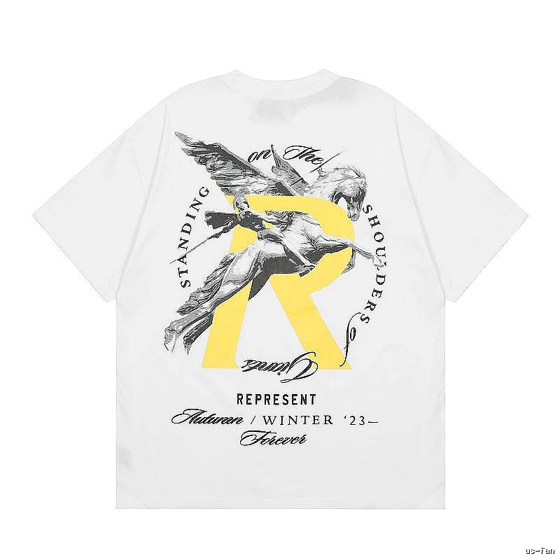 Represent White Style 857 Owners Club T-Shirt Statement Graphic Logo