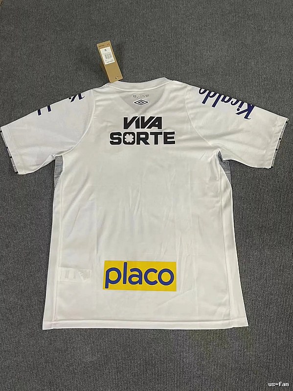 Santos Casual Neymar Jr #10 soccer jersey White Football Sponsor for Streetwear Looks