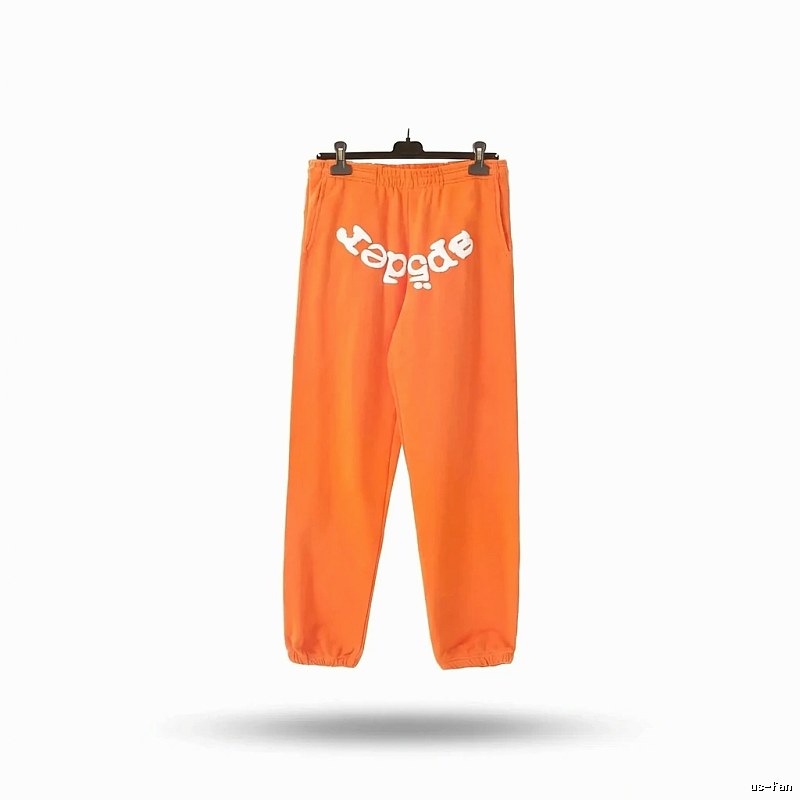 Sp5der Orange Trendy and Cool Casual Pants