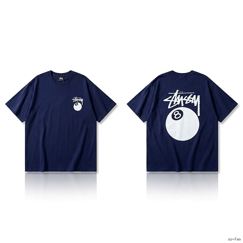 Stussy Billiards Element Minimalist Style T-shirt