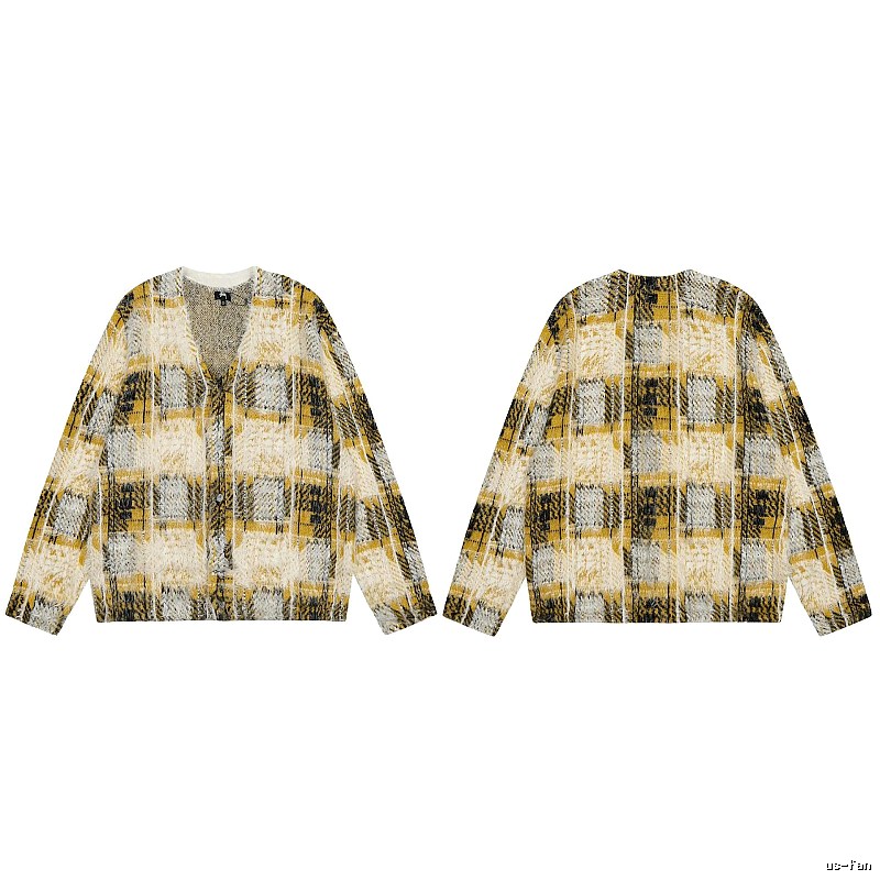 Stussy Yellow Swirl Graphic SweatShirt Warm Weather