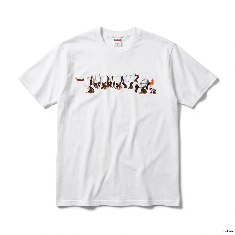 Supreme Animal Print Simple White T-shirt