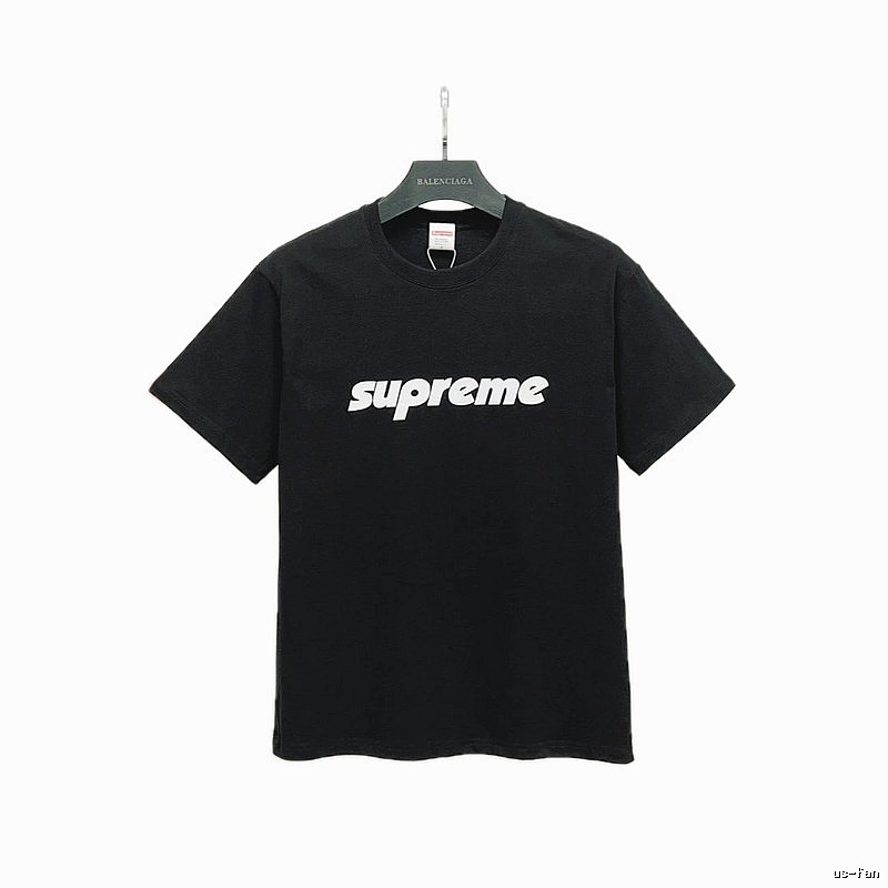 Supreme Classic Logo Street Style Black Short-sleeve T-shirt