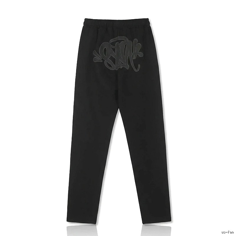 SynaWorld graffiti-style black trousers
