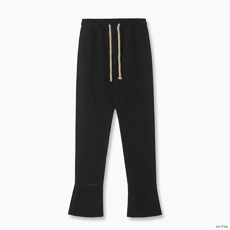 SynaWorld Trendy Style Black Long Pants