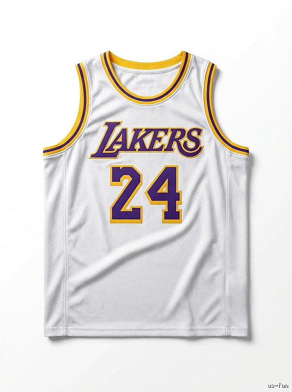 The No. 24 white jersey of the Kobe Lakers.