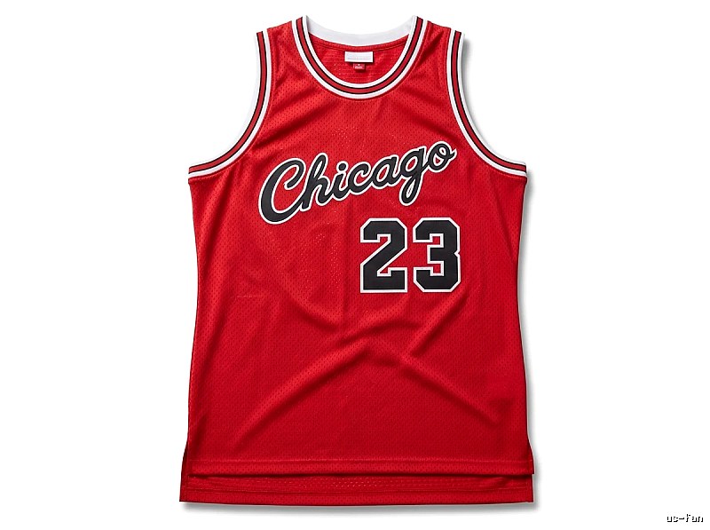The retro red jersey of the Michael Jordan