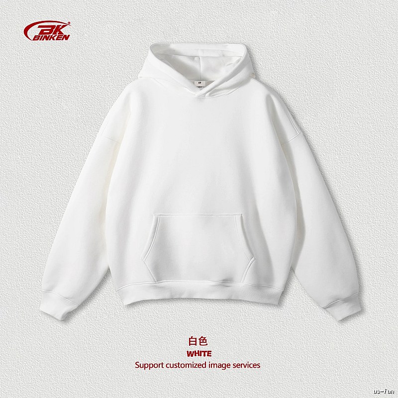Travel Pullover hoodie Navy Blank Kangaroo with Modern Look