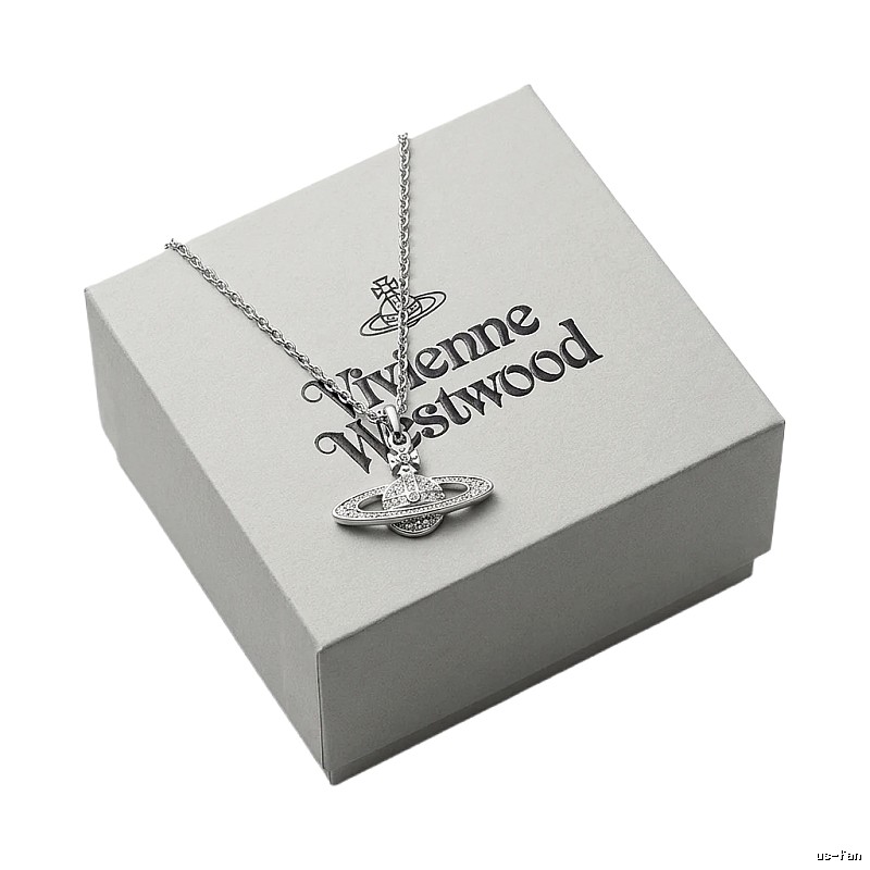 Vivienne Westwood Saturn Silver Necklace